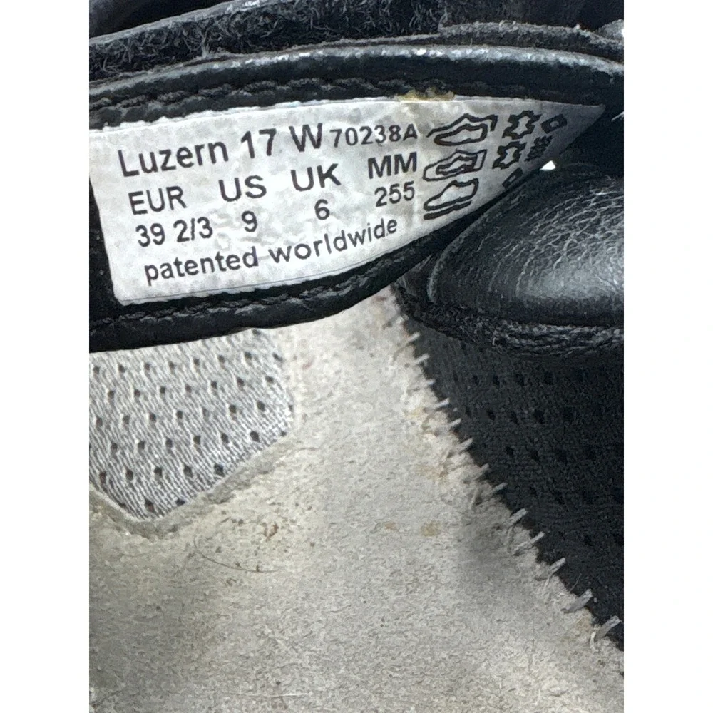 Kybun Luzern 17 W Mary Jane Size 9 Black Gorpcore Orthopedic Swiss Air-Cushion
